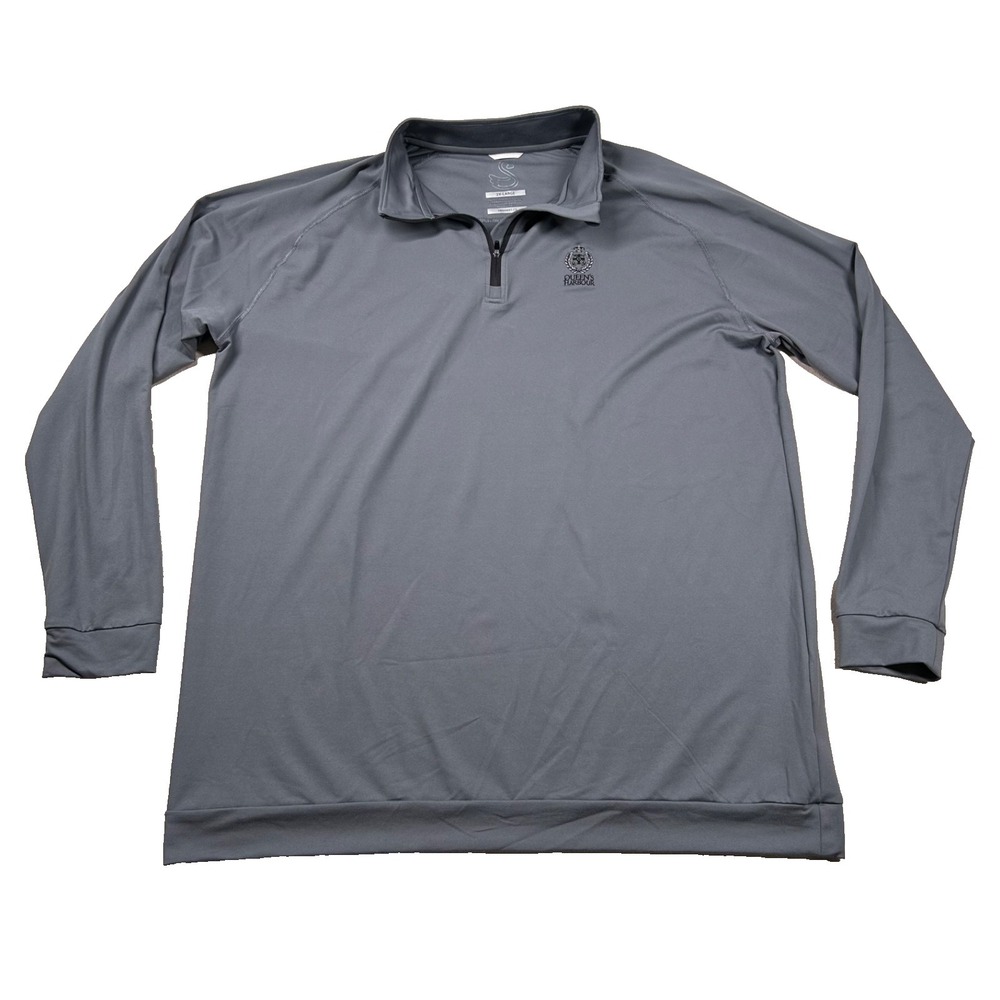 Swannies Sweater Mens 2xl 1/4 Zip Pullover Golf Performance Queen's Harbor